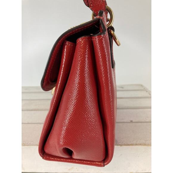 COACH F37833 SMALL RED PATTON LEATHER CROSSBODY BAG - Picture 8 of 16